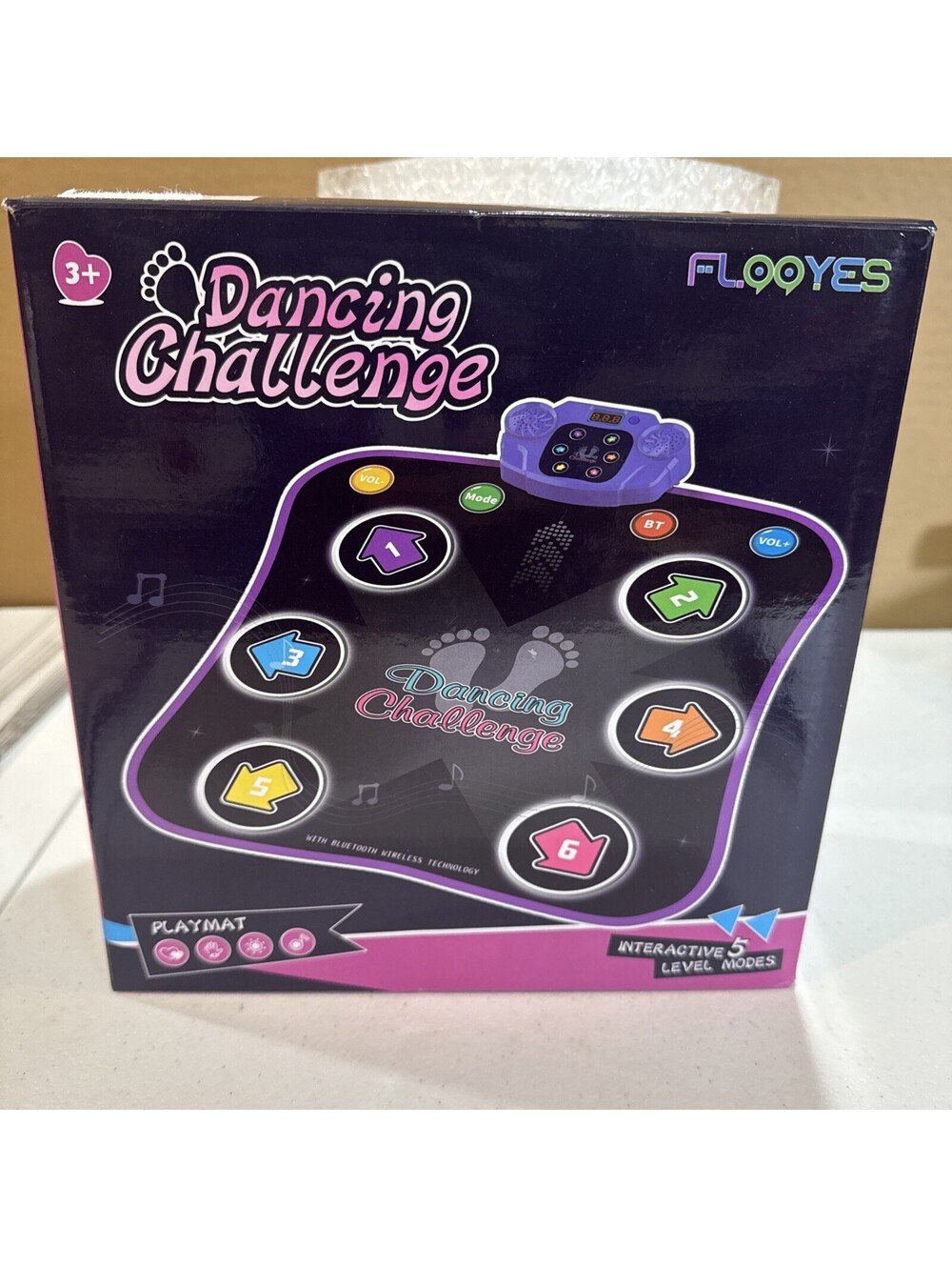 Flooyes Dance Mat Toys for 3-12 Year -works, Electronic Dance Pad with Light-U